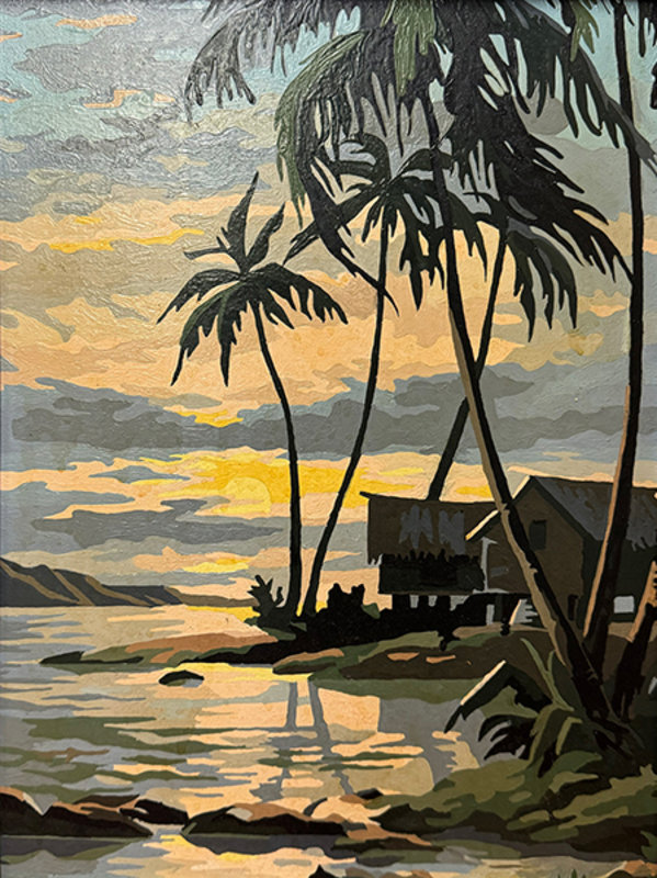 Altered Images Vintage Paint-By-Numbers Reimagined BEFORE