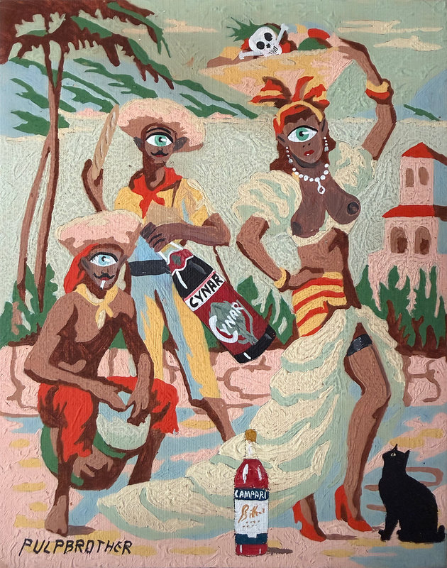 Altered Images Vintage Paint-By-Numbers Reimagined AUTUMN IN NEW YORK