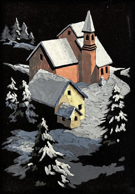 Altered Images Vintage Paint-By-Numbers Reimagined BEFORE