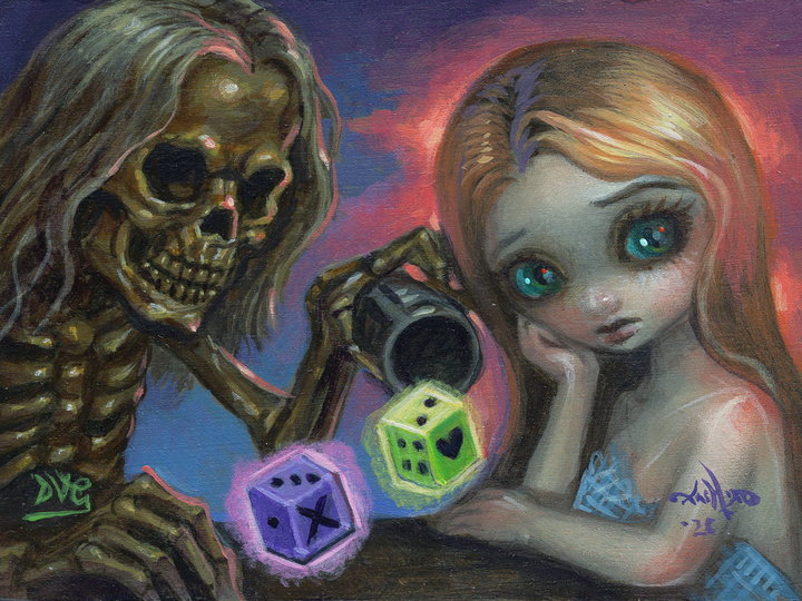 Jasmine Becket-Griffith & David Van Gough DEATH & THE MAIDEN THE DIE IS CAST