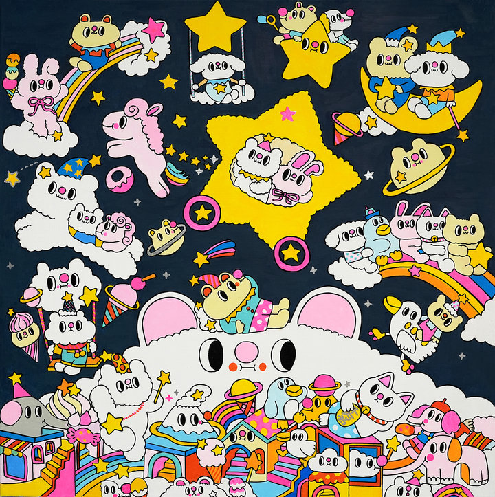 MESSY DESK A Journey To Wonderland STARRY NIGHT WONDERLAND