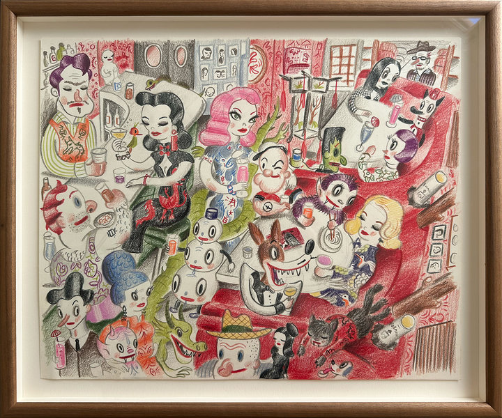 20TH ANNIVERSARY GROUP SHOW September Edition THE FORMOSA CAFE (FRAMED)