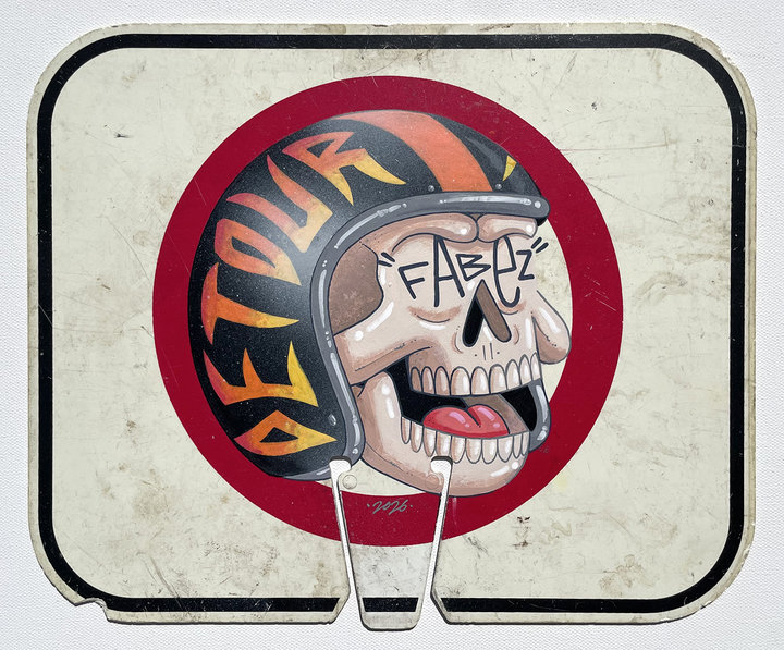 DAVE SHUTEN & FABEZ A SPARK OF COLOR & DETOUR DETOUR HELMET