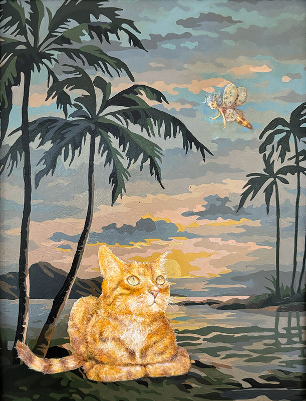 Altered Images Vintage Paint-By-Numbers Reimagined THE BUG & THE CAT