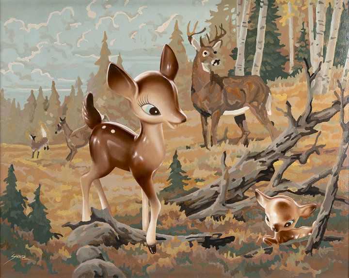 Altered Images Vintage Paint-By-Numbers Reimagined LOST AND FOUND