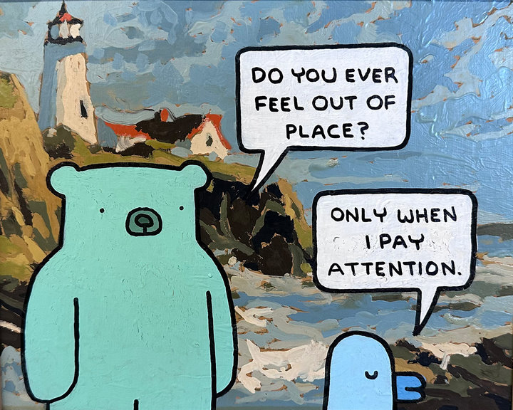 Altered Images Vintage Paint-By-Numbers Reimagined OUT OF PLACE