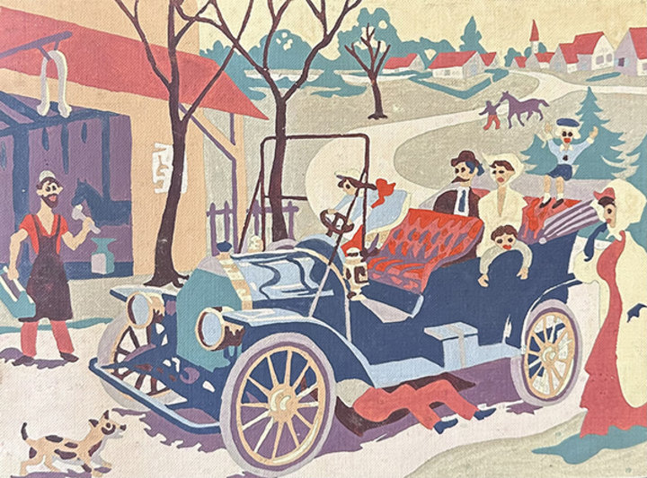 Altered Images Vintage Paint-By-Numbers Reimagined BEFORE