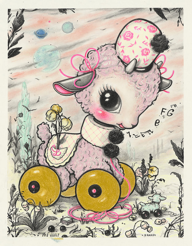BRANDI MILNE NOW, AND FOREVERMORE PULL TOY BABY WITH PULL TOY BABY BLUES