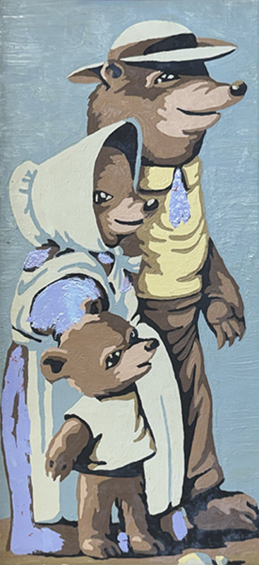 Altered Images Vintage Paint-By-Numbers Reimagined BEFORE