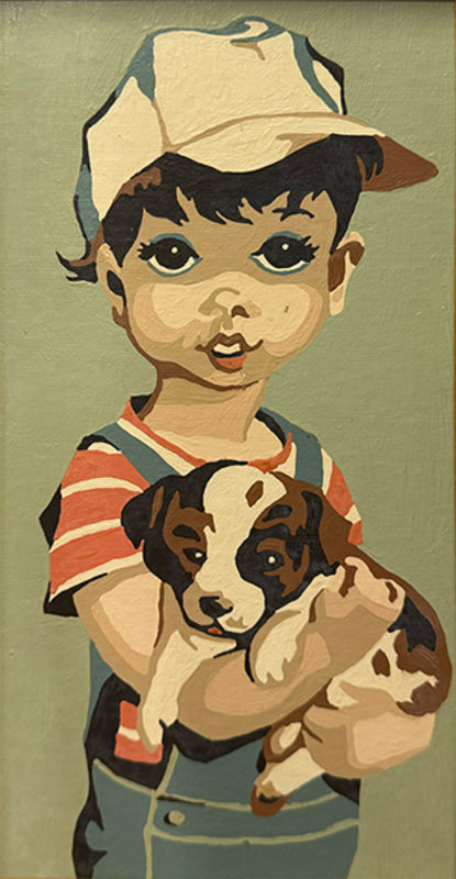 Altered Images Vintage Paint-By-Numbers Reimagined BEFORE