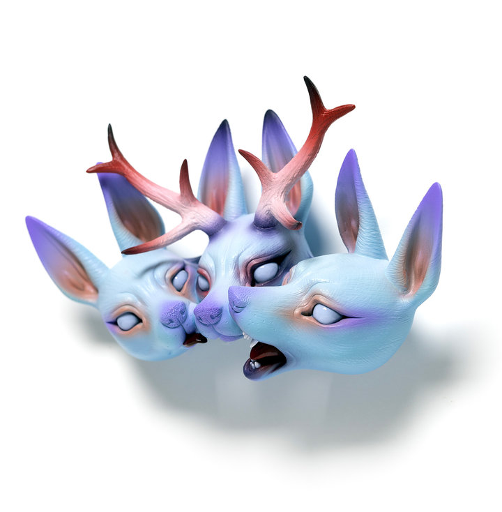ERIKA SANADA Nestled PUT YOUR HEAD TOGETHER (LEFT SIDE VIEW)