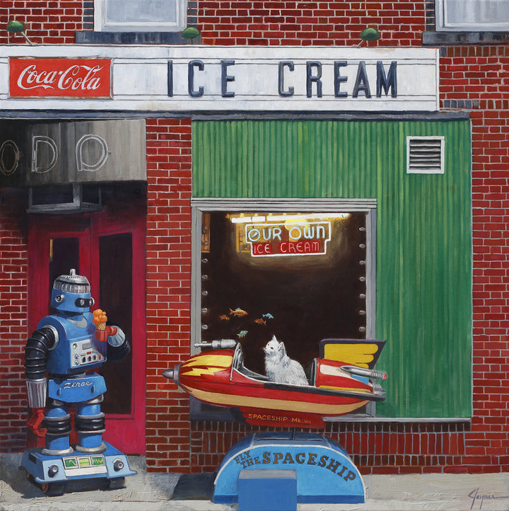 ERIC JOYNER Looking Sideways ICE CREAM SHOP