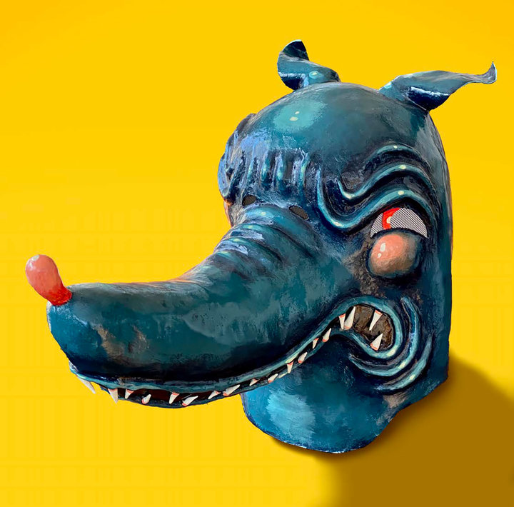 TRAVIS LAMPE Small Time Buffoonist // Gallery 2 REALISTIC WOLF MASK