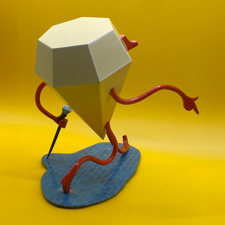 TRAVIS LAMPE Small Time Buffoonist // Gallery 2 DIAMOND GUY (BACK VIEW)