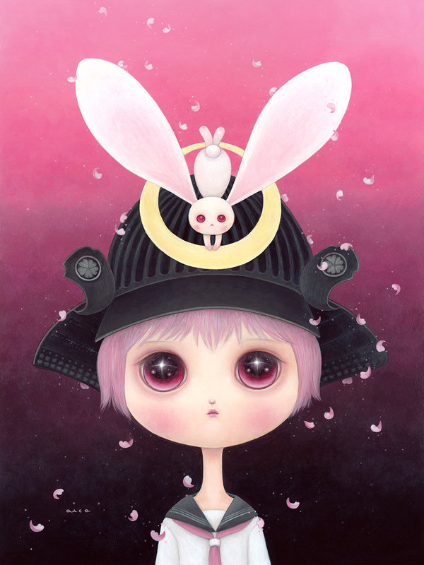 aica Where Petals Dance SAMURAI HELMETS ARE FOR BUNNIES NOW