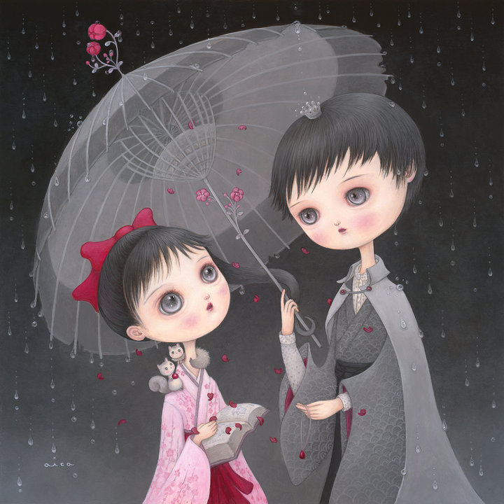 aica Where Petals Dance AN UMBRELLA FOR TWO