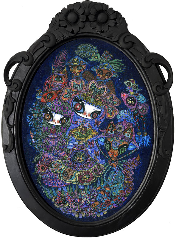 SIRENS Ciou, Molly Devlin and Yulia Pustoshkina HARAJUKU FLOATING PLANET FRAMED)