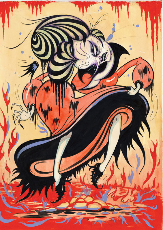 SNOW WHITE Camille Rose Garcia Illustrations DANCING IN HOT IRON SHOES