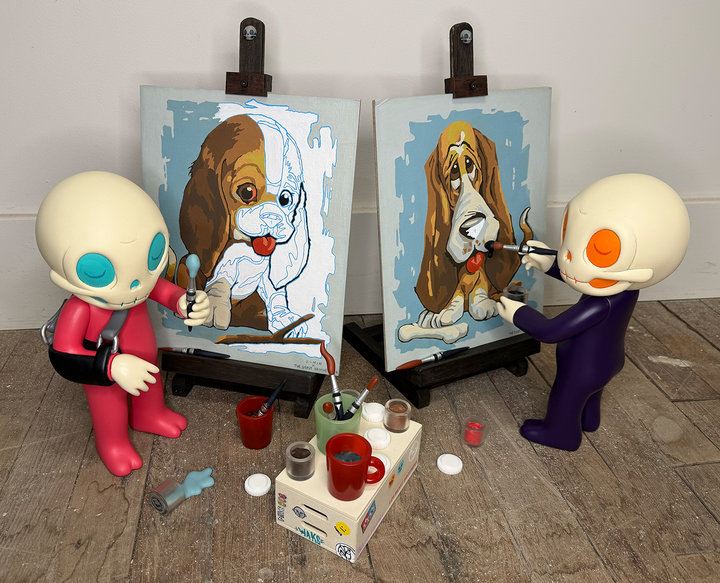 Altered Images Vintage Paint-By-Numbers Reimagined BEAST BY NUMBERS 1 & 2 (PAIR)