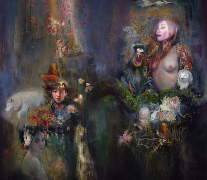 IVA TROJ & SERGIO LOPEZ curated by Caro BRIDE SERIES DIPTYCH