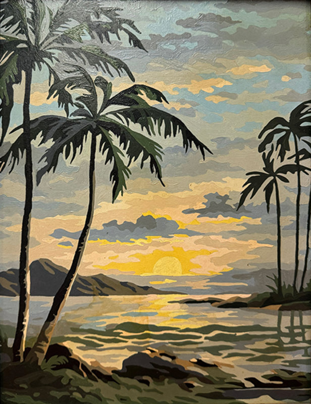 Altered Images Vintage Paint-By-Numbers Reimagined BEFORE