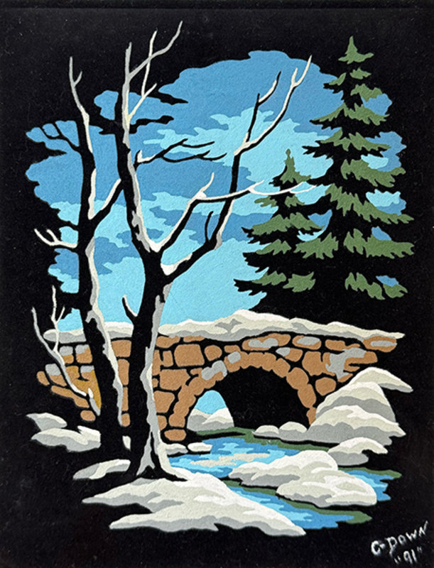 Altered Images Vintage Paint-By-Numbers Reimagined BEFORE