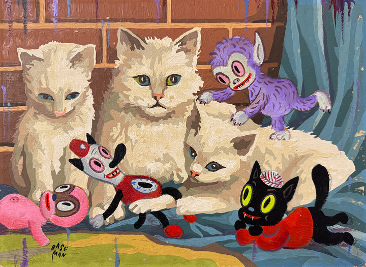 Altered Images Vintage Paint-By-Numbers Reimagined PURR PARTY