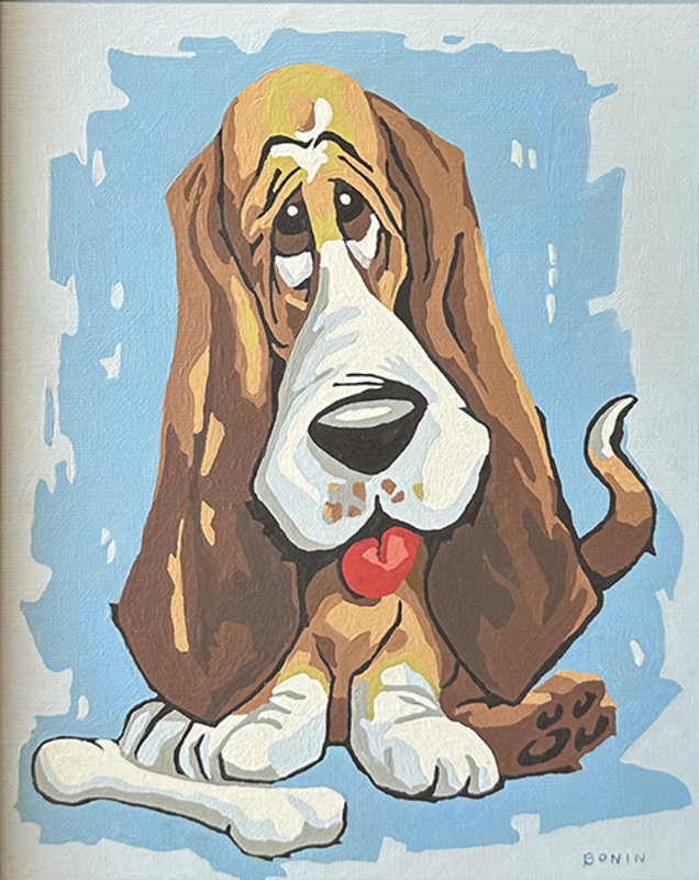 Altered Images Vintage Paint-By-Numbers Reimagined BEFORE