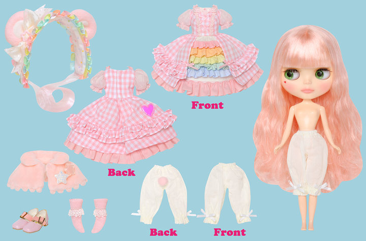 Care Bears™ Forever Group Show RAINBOWLAND OF CARE BEAR BLYTHE (OUTFIT PARTS)