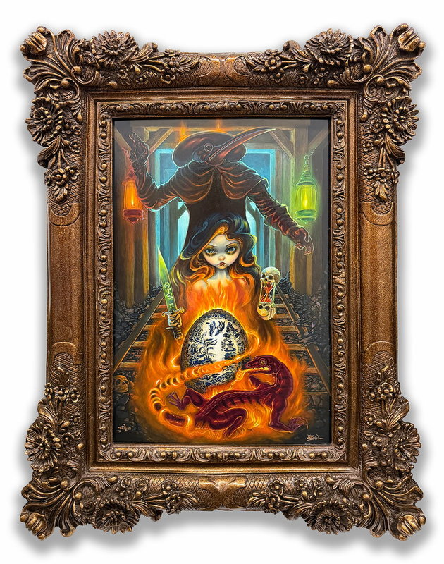 Jasmine Becket-Griffith & David Van Gough DEATH & THE MAIDEN TRANSMUTATION (FRAMED)