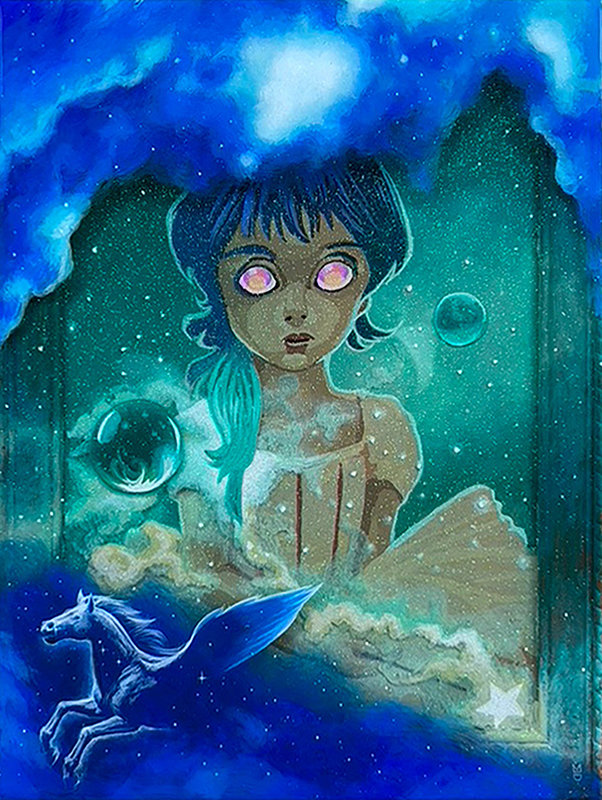 Altered Images Vintage Paint-By-Numbers Reimagined THE SORCERESS