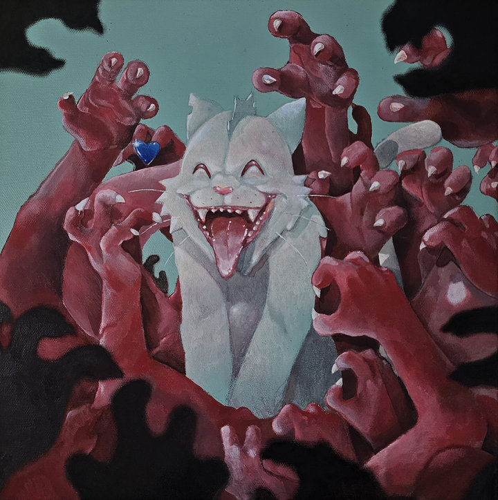 ART COLLECTOR STARTER KIT XI GROUP SHOW A COLLECTION OF 12" X 12" WORKS LIGHT LAUGHS IN DARKNESS