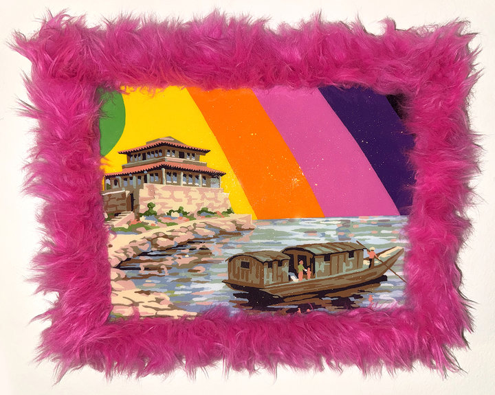 Altered Images Vintage Paint-By-Numbers Reimagined SOMEWHERE OVER THE RAINBOW