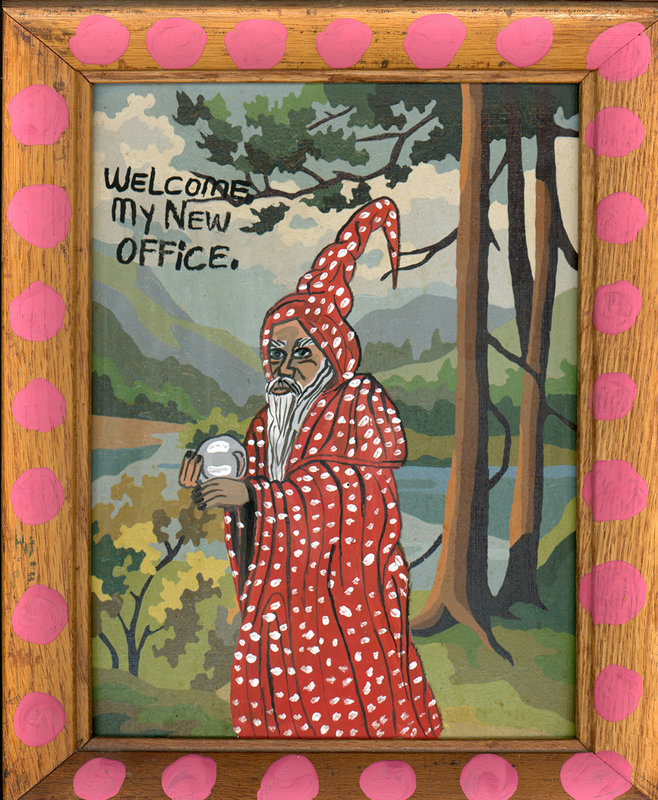 Altered Images Vintage Paint-By-Numbers Reimagined WIZARD'S OFFICE