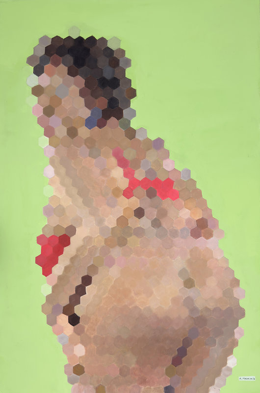 20TH ANNIVERSARY GROUP SHOW September Edition NAUGHTY DOTTIE (FROM THE GLITCHY BITCHES SERIES)
