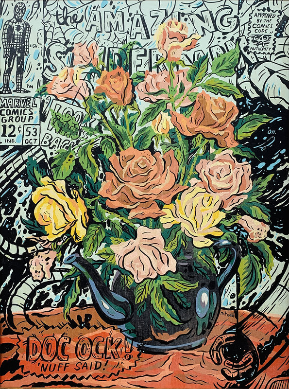 Altered Images Vintage Paint-By-Numbers Reimagined FANTASTIC FLOWERS