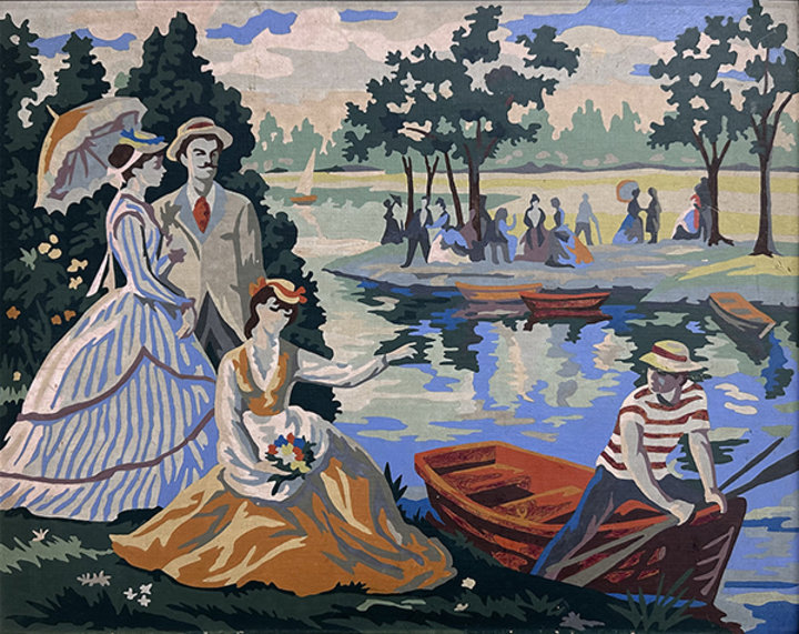 Altered Images Vintage Paint-By-Numbers Reimagined BEFORE