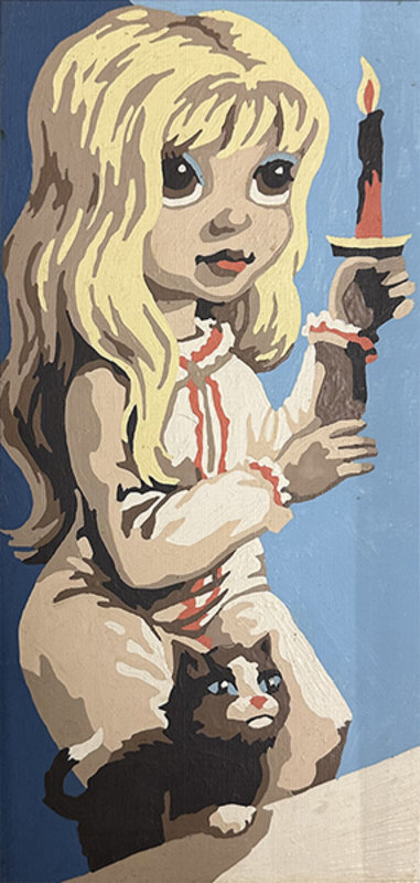 Altered Images Vintage Paint-By-Numbers Reimagined BEFORE