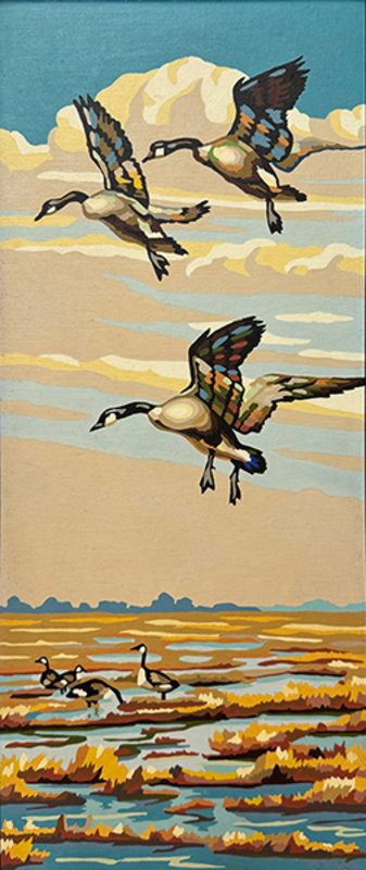 Altered Images Vintage Paint-By-Numbers Reimagined BEFORE