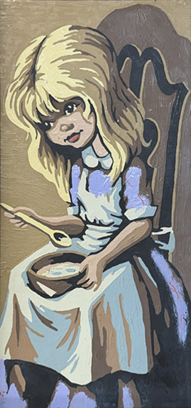 Altered Images Vintage Paint-By-Numbers Reimagined BEFORE