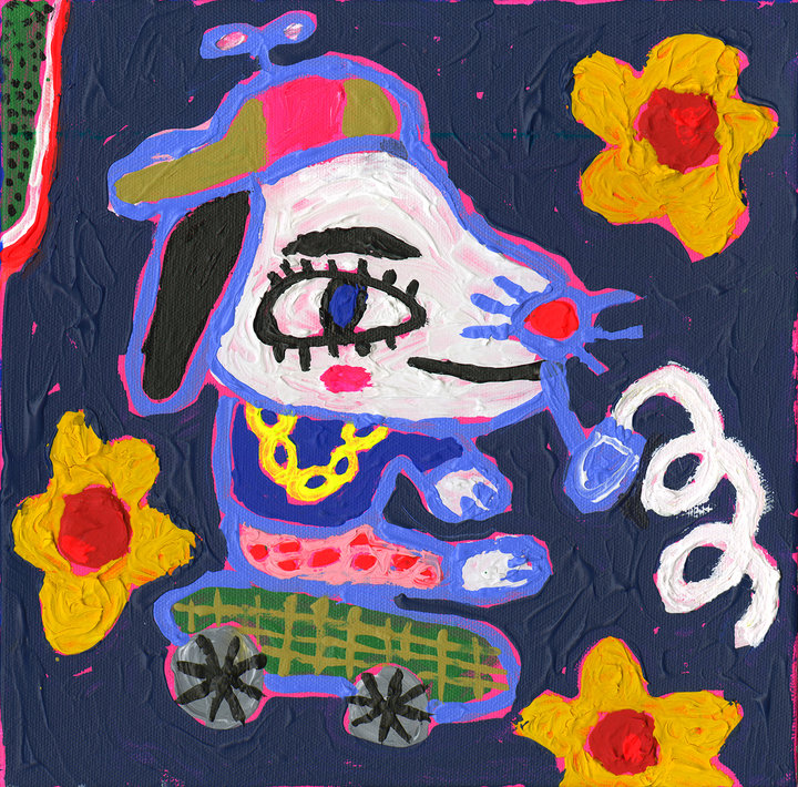 ART COLLECTOR STARTER KIT XI GROUP SHOW A COLLECTION OF 12" X 12" WORKS FIRST DOG (CALI BOY)