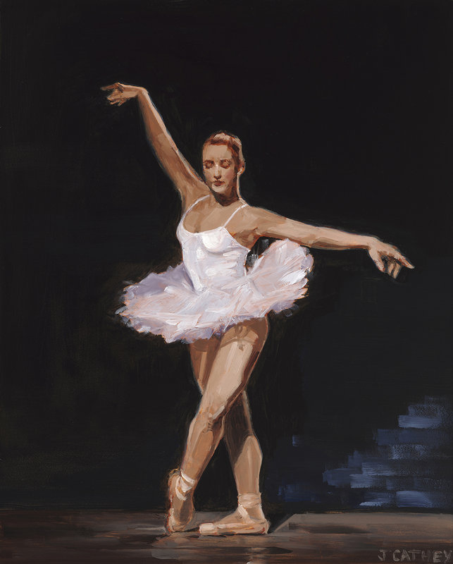 JONATHAN CATHEY & KARI TIRRELL 2 SOLO EXHIBITIONS BALLERINA IN WHITE