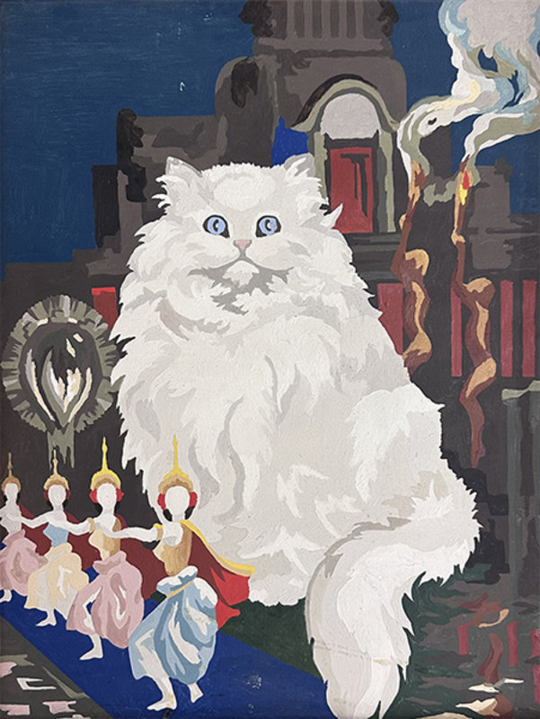 Altered Images Vintage Paint-By-Numbers Reimagined BEFORE