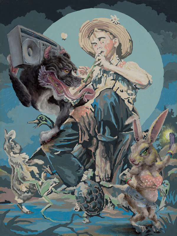 Altered Images Vintage Paint-By-Numbers Reimagined OMG IT'S AN 18...80S PARTY... LOL