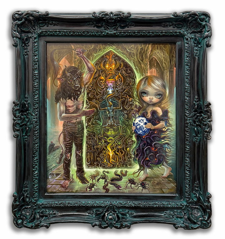 Jasmine Becket-Griffith & David Van Gough DEATH & THE MAIDEN GATEKEEPER (FRAMED)