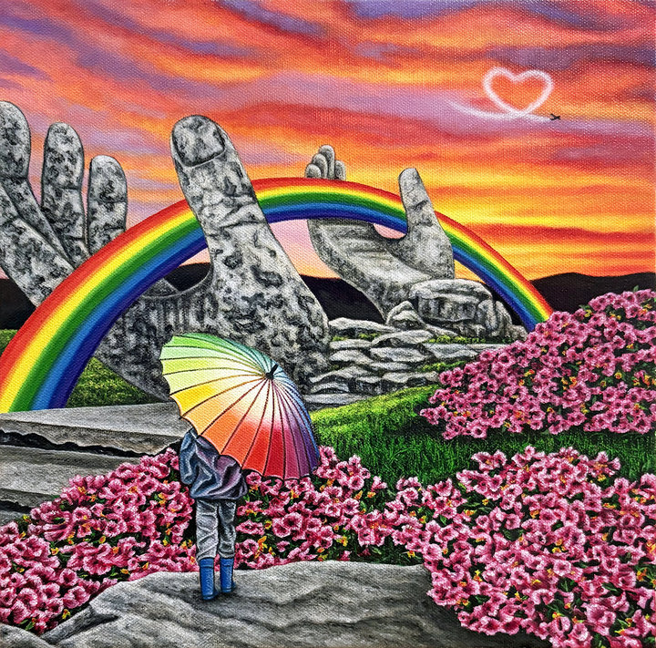 ART COLLECTOR STARTER KIT XI GROUP SHOW A COLLECTION OF 12" X 12" WORKS WAKING DREAM