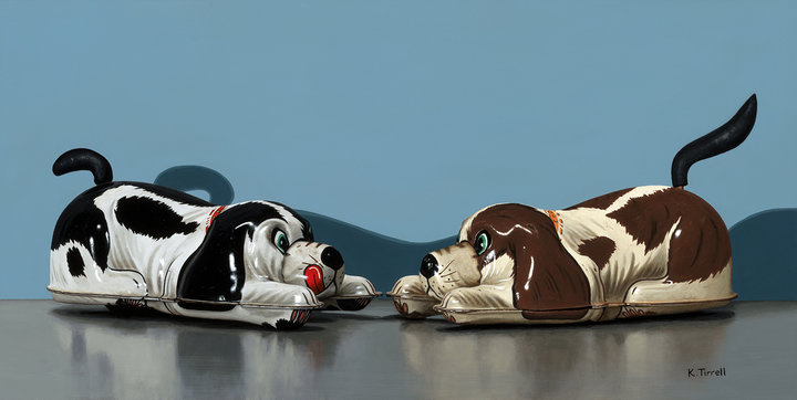 JONATHAN CATHEY & KARI TIRRELL 2 SOLO EXHIBITIONS PUPPY LOVE