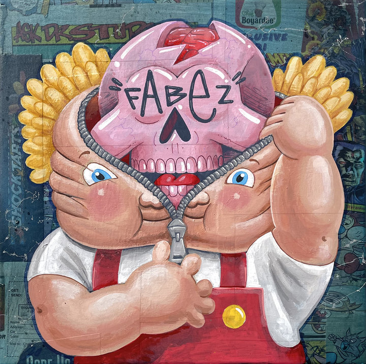 ART COLLECTOR STARTER KIT XI GROUP SHOW A COLLECTION OF 12" X 12" WORKS BAD TO THE BONE