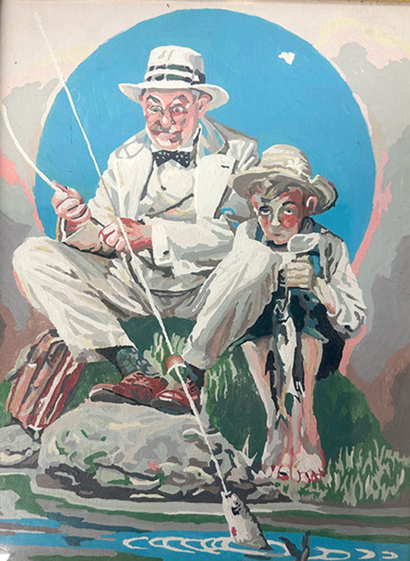 Altered Images Vintage Paint-By-Numbers Reimagined BEFORE