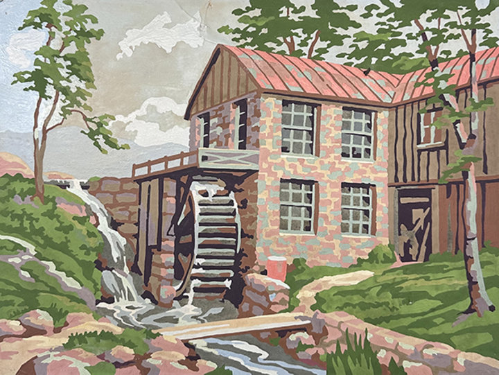 Altered Images Vintage Paint-By-Numbers Reimagined BEFORE